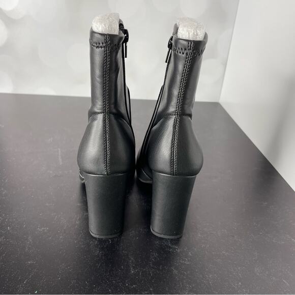 WILD PAIR Women’s Becci Sock Booties Black Smooth Sz 7 - Picture 6 of 7